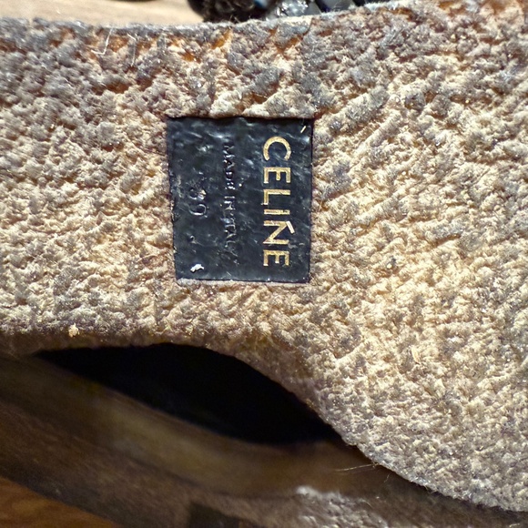 Celine wedges black boots size 39 - Picture 6 of 8